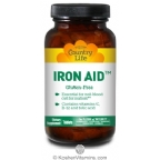 Country Life Kosher Iron Aid 15 mg 60 Tablets